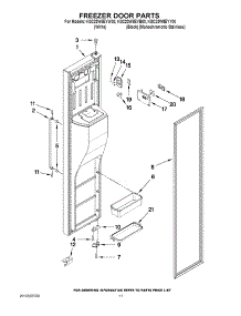 07 - Freezer Door Parts parts for Kitchenaid Refrigerator KSC23W8EYB00 from AppliancePartsPros.com