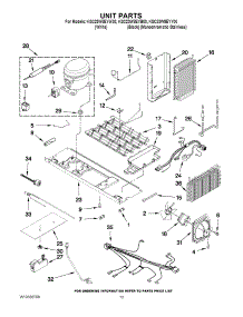 08 - Unit Parts parts for Kitchenaid Refrigerator KSC23W8EYB00 from AppliancePartsPros.com