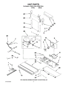 10 - Unit Parts parts for Kitchenaid Refrigerator KFIS25XVBL4 from AppliancePartsPros.com