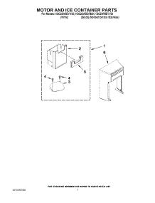 05 - Motor And Ice Container Parts parts for Kitchenaid Refrigerator KSC23W8EYY00 from AppliancePartsPros.com