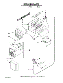 10 - Icemaker Parts parts for Kitchenaid Refrigerator KSO24C8EYW00 from AppliancePartsPros.com