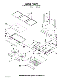 03 - Shelf Parts parts for Kitchenaid Refrigerator KFIS20XVBL4 from AppliancePartsPros.com