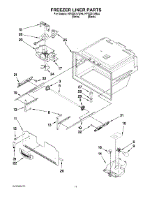 06 - Freezer Liner Parts parts for Kitchenaid Refrigerator KFIS20XVBL4 from AppliancePartsPros.com