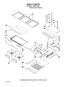 03 - Shelf Parts parts for Kitchenaid Refrigerator KFIS20XVMS6 from AppliancePartsPros.com