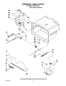 06 - Freezer Liner Parts parts for Kitchenaid Refrigerator KFIS20XVMS6 from AppliancePartsPros.com