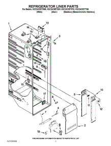 02 - Refrigerator Liner Parts parts for Kitchenaid Refrigerator KSC24C8EYW00 from AppliancePartsPros.com