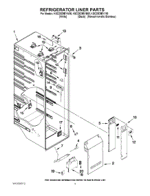 02 - Refrigerator Liner Parts parts for Kitchenaid Refrigerator KSC23C9EYW00 from AppliancePartsPros.com