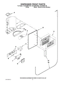 08 - Dispenser Front Parts parts for Kitchenaid Refrigerator KSC23C9EYW00 from AppliancePartsPros.com