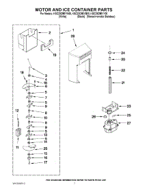 05 - Motor And Ice Container Parts parts for Kitchenaid Refrigerator KSC23C9EYB00 from AppliancePartsPros.com