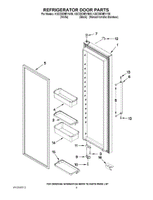 06 - Refrigerator Door Parts parts for Kitchenaid Refrigerator KSC23C9EYB00 from AppliancePartsPros.com