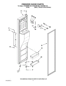 07 - Freezer Door Parts parts for Kitchenaid Refrigerator KSC23C9EYB00 from AppliancePartsPros.com