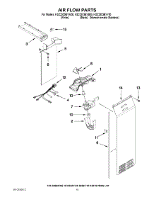 11 - Air Flow Parts parts for Kitchenaid Refrigerator KSC23C9EYB00 from AppliancePartsPros.com