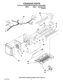 05 - Icemaker Parts parts for Kitchenaid Refrigerator KFXS25RYBL0 from AppliancePartsPros.com