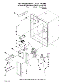 02 - Refrigerator Liner Parts parts for Kitchenaid Refrigerator KFXS25RYWH0 from AppliancePartsPros.com