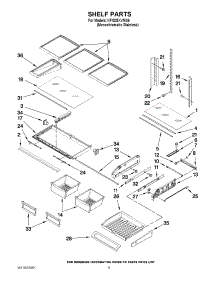 03 - Shelf Parts parts for Kitchenaid Refrigerator KFIS25XVMS6 from AppliancePartsPros.com
