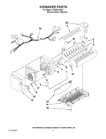 05 - Icemaker Parts parts for Kitchenaid Refrigerator KFIS25XVMS6 from AppliancePartsPros.com