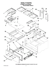 03 - Shelf Parts parts for Kitchenaid Refrigerator KFXL25RYMS0 from AppliancePartsPros.com