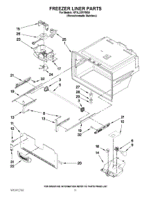 06 - Freezer Liner Parts parts for Kitchenaid Refrigerator KFXL25RYMS0 from AppliancePartsPros.com