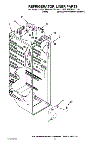 02 - Refrigerator Liner Parts parts for Kitchenaid Refrigerator KSF26C4XYY00 from AppliancePartsPros.com