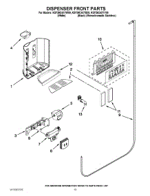 09 - Dispenser Front Parts parts for Kitchenaid Refrigerator KSF26C4XYY00 from AppliancePartsPros.com