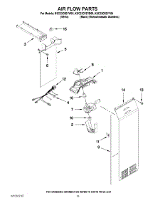 11 - Air Flow Parts parts for Kitchenaid Refrigerator KSC23C8EYW00 from AppliancePartsPros.com