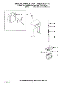 05 - Motor And Ice Container Parts parts for Kitchenaid Refrigerator KSC23C8EYB00 from AppliancePartsPros.com