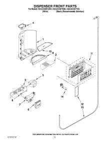 08 - Dispenser Front Parts parts for Kitchenaid Refrigerator KSC23C8EYB00 from AppliancePartsPros.com