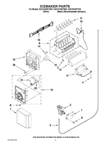 10 - Icemaker Parts parts for Kitchenaid Refrigerator KSC23C8EYB00 from AppliancePartsPros.com