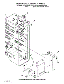 02 - Refrigerator Liner Parts parts for Kitchenaid Refrigerator KSC23C8EYY00 from AppliancePartsPros.com