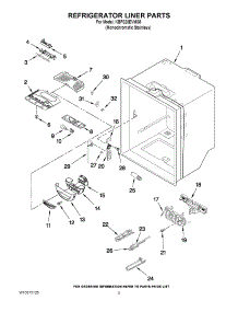 03 - Refrigerator Liner Parts parts for Kitchenaid Refrigerator KBFS20EVMS5 from AppliancePartsPros.com