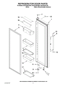 06 - Refrigerator Door Parts parts for Kitchenaid Refrigerator KSC23C8EYY00 from AppliancePartsPros.com
