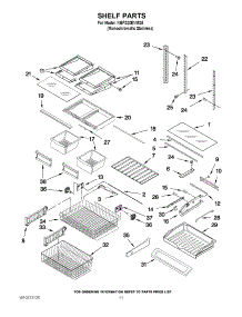 06 - Shelf Parts parts for Kitchenaid Refrigerator KBFS20EVMS5 from AppliancePartsPros.com