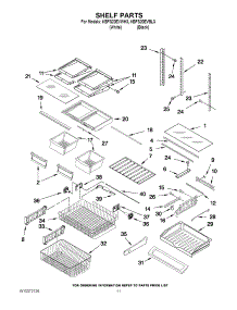 06 - Shelf Parts parts for Kitchenaid Refrigerator KBFS20EVWH3 from AppliancePartsPros.com