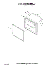 07 - Freezer Door Parts parts for Kitchenaid Refrigerator KBFS20EVWH3 from AppliancePartsPros.com
