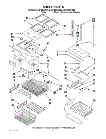 06 - Shelf Parts parts for Kitchenaid Refrigerator KBFS25EWBL2 from AppliancePartsPros.com