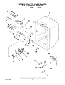 03 - Refrigerator Liner Parts parts for Kitchenaid Refrigerator KBFS20EVBL3 from AppliancePartsPros.com