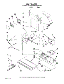 05 - Unit Parts parts for Kitchenaid Refrigerator KBFS20EVBL3 from AppliancePartsPros.com