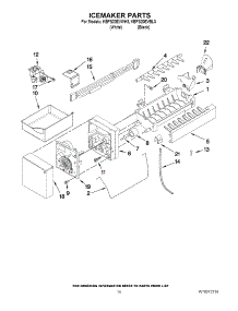 08 - Icemaker Parts parts for Kitchenaid Refrigerator KBFS20EVBL3 from AppliancePartsPros.com
