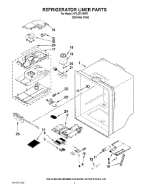 03 - Refrigerator Liner Parts parts for Kitchenaid Refrigerator KFIL27CXMP0 from AppliancePartsPros.com