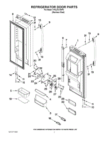 04 - Refrigerator Door Parts parts for Kitchenaid Refrigerator KFIL27CXMP0 from AppliancePartsPros.com