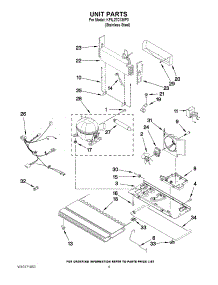 05 - Unit Parts parts for Kitchenaid Refrigerator KFIL27CXMP0 from AppliancePartsPros.com