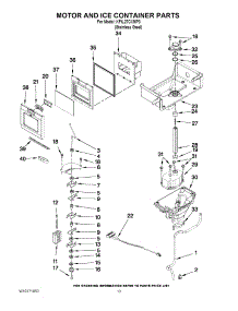 07 - Motor And Ice Container Parts parts for Kitchenaid Refrigerator KFIL27CXMP0 from AppliancePartsPros.com