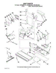 05 - Unit Parts parts for Kitchenaid Refrigerator KBFS25EWMS2 from AppliancePartsPros.com
