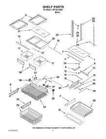 06 - Shelf Parts parts for Kitchenaid Refrigerator KRFC90100B4 from AppliancePartsPros.com