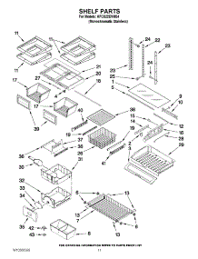 06 - Shelf Parts parts for Kitchenaid Refrigerator KFCS22EVMS4 from AppliancePartsPros.com