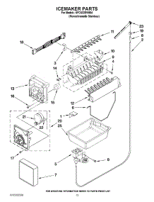 07 - Icemaker Parts parts for Kitchenaid Refrigerator KFCS22EVMS4 from AppliancePartsPros.com