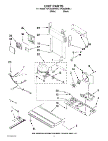 05 - Unit Parts parts for Kitchenaid Refrigerator KFCS22EVBL2 from AppliancePartsPros.com