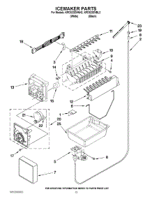 07 - Icemaker Parts parts for Kitchenaid Refrigerator KFCS22EVBL2 from AppliancePartsPros.com