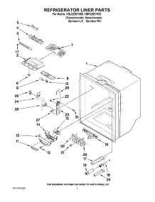02 - Refrigerator Liner Parts parts for Kitchenaid Refrigerator KBLS20EVMS5 from AppliancePartsPros.com