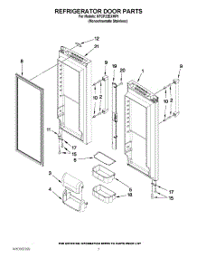 04 - Refrigerator Door Parts parts for Kitchenaid Refrigerator KFCP22EXMP1 from AppliancePartsPros.com